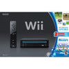 Wii F - Nintendo Wii - System HW - Black - (No GC) - RVK Model - Complete in Box with Wii Sports and Wii Sports Resort - USED