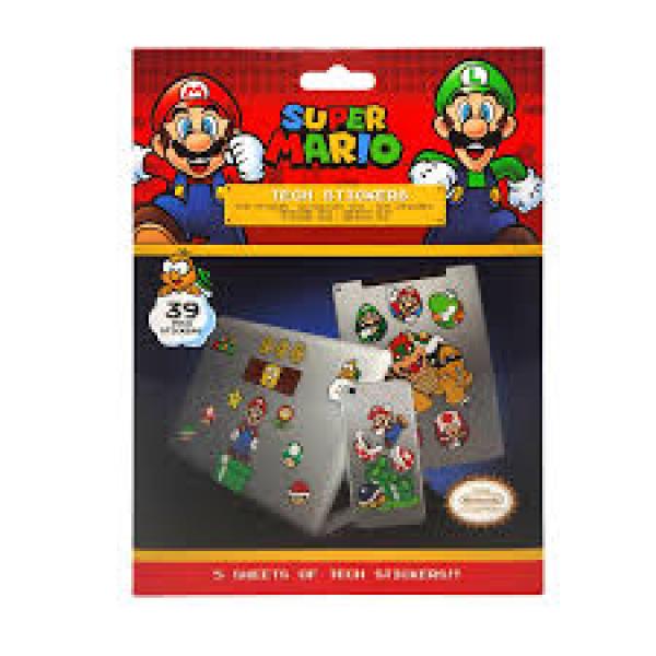 Game Stickers - Nintendo - Super Mario - set of 39 - NEW