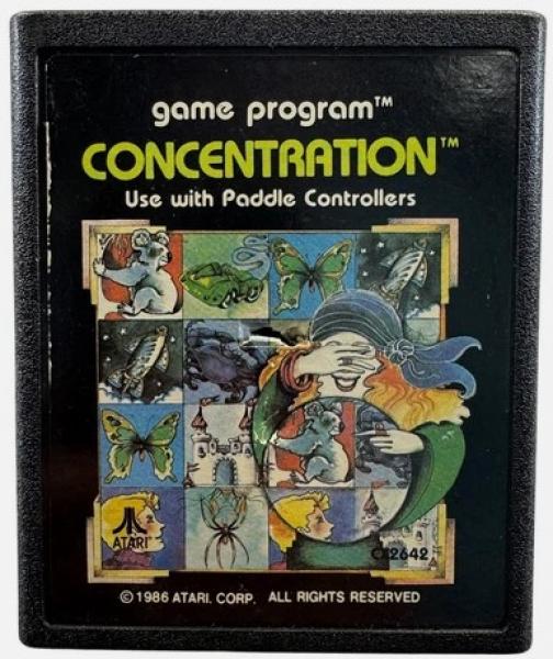 A26 A Game of Concentration - Atari Picture Label
