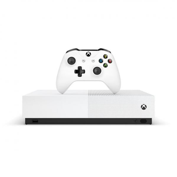 XB1 XB1S Xbox One S - System HW - 1 TB - White - All-Digital Edition - NO DISC DRIVE - NO GAMES PRELOADED - USED