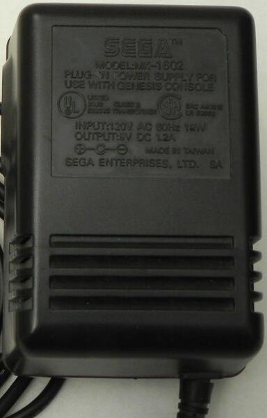 SG Genesis 1 AC Adapter - 1602 Series - Also Compatible with SMS and SGCD - (1st) - USED