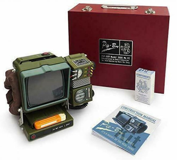 Pip-Boy 2000 Mk VI - Life-Size Construction Kit Collectible - Replica from Fallout 76 - The Wand Company - Complete in carrying case with assembled Pip-Boy and construction components - NO GAME INCLUDED - USED