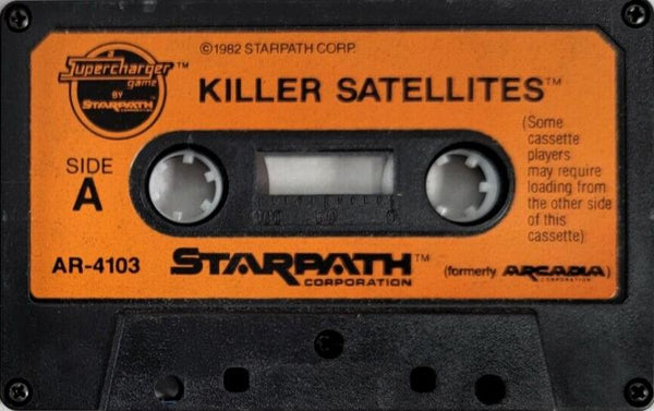 A26 Killer Satellites - Cassette Game - ARCADIA / STARPATH SUPERCHARGER REQUIRED