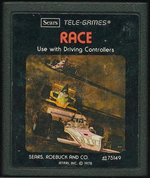 A26 Race - Driving Controller Required - Sears / TeleGames Picture or Text Label