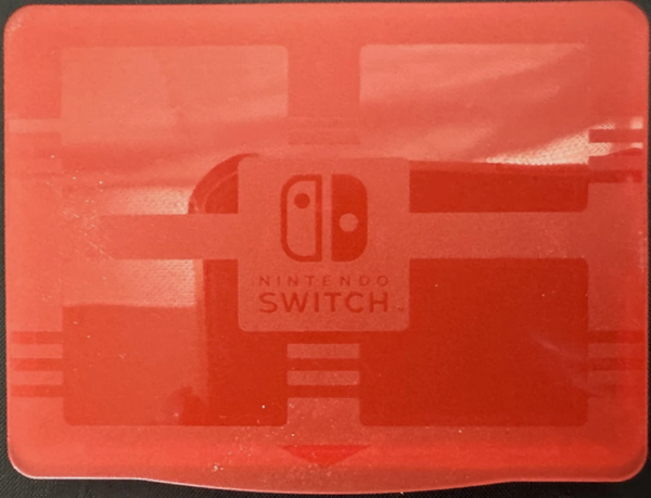 NS Game Cartridge Case - Holds 4 Cartridges - Red or Gray with Zelda logo - USED