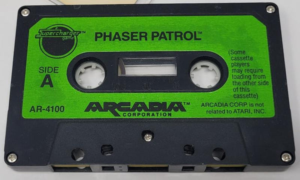A26 Phaser Patrol - Cassette Game - ARCADIA / STARPATH SUPERCHARGER REQUIRED