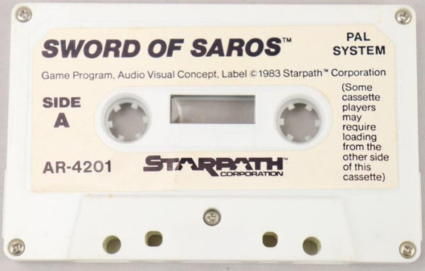 A26 Sword of Saros - Cassette Game - ARCADIA / STARPATH SUPERCHARGER REQUIRED