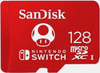 NS Memory Card 128GB - Micro SD Card for Nintendo Switch - Red with White Mushroom - USED
