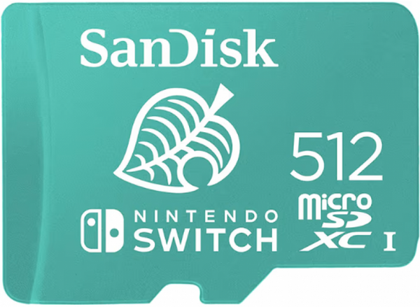 NS Memory Card 512GB - MicroSDXC Card for Nintendo Switch - Animal Crossing Edition - NEW