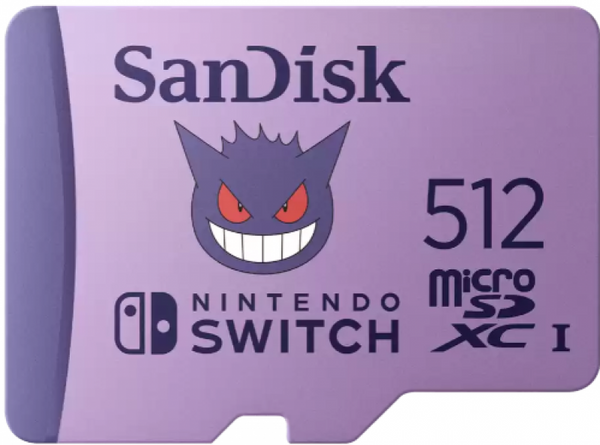 NS Memory Card 512GB - Micro SD Card for Nintendo Switch - Gengar Edition - NEW