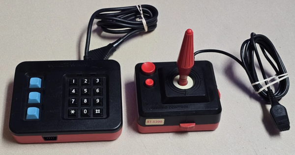 A52 Atari 5200 Controller (3rd) - WICO Command Joystick and Keypad - Y Connect Cable Required - USED