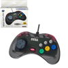 PC USB NS - Sega Saturn style controller (1st) 6b - RetroBit - Clear slate gray - NEW