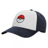 Gamer Hat - Nintendo - Pokemon - Pokeball - embroidered contrast - white black