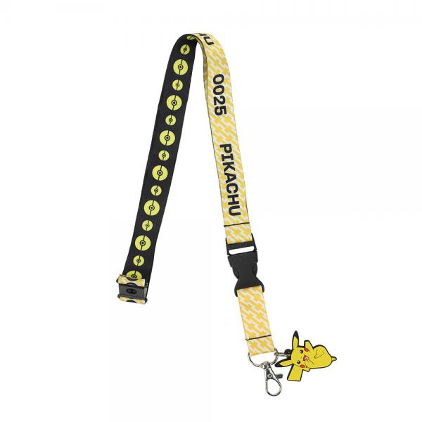 Lanyard - Nintendo - Pokemon - Pikachu Kanto region - black and yellow