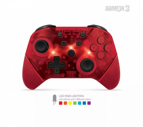 NS Nintendo Switch - Armor3 - NuChamp Wireless Controller (3rd) - Red - USED
