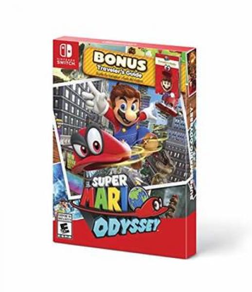 NS Super Mario Odyssey - Starter Pack - Complete in Box with Game and Traveler's Guide