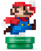 Amiibo - Green Pipe Base - 30th Anniversary Mario - Modern Color - Super Mario Bros. - Pixelated 8-bit Mario colored red and blue - USED