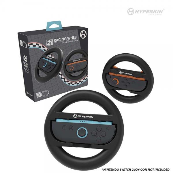 NS2 Racing wheel Joy-Con 2 adapters (3rd) Hyperkin - Set of 2 - Black - NEW