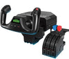 PC USB Logitech Flight Yoke System - Professional Yoke and Throttle Quadrant Simulation Controller - USED