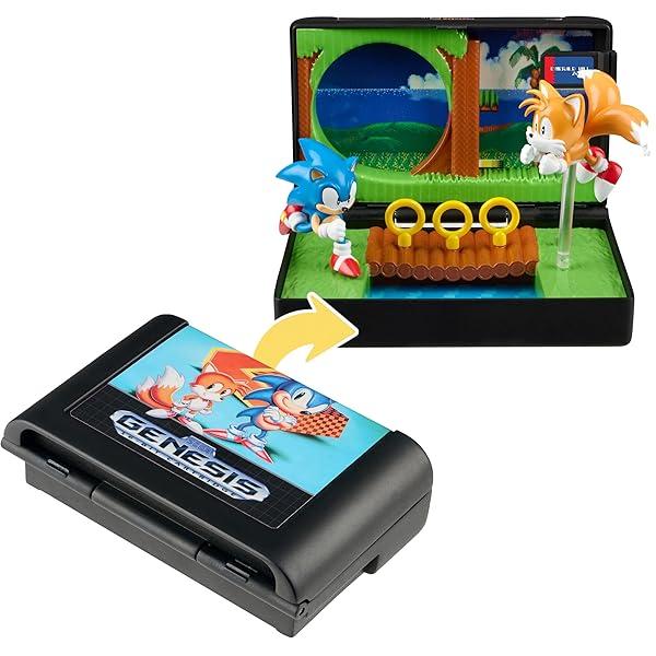 Gamer Gear - TOY - Figures - CONSOLE HEROES - SEGA - Sonic the Hedgehog 2 - Cartridge Playset - NEW
