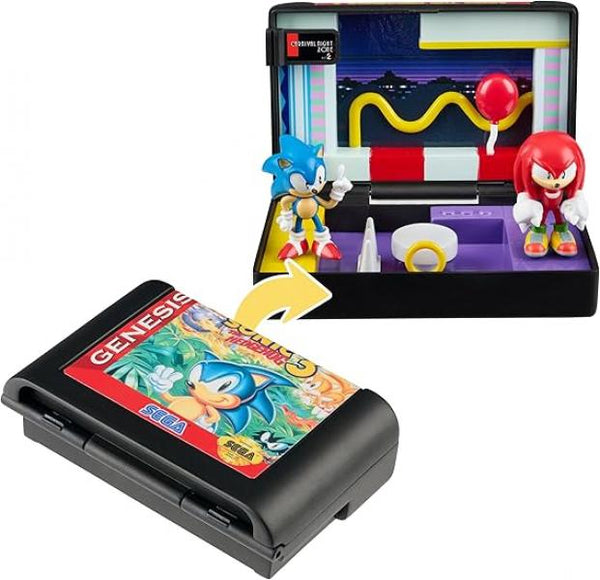 Gamer Gear - TOY - Figures - CONSOLE HEROES - SEGA - Sonic the Hedgehog 3 - Cartridge Playset - NEW