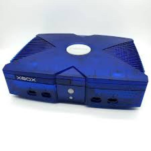 XBOX Original Xbox - System HW - Halo 2 Edition - Special Edition Translucent Blue - Crystal Ice Blue - USED