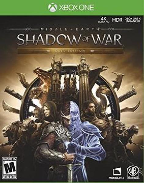 XB1 Middle Earth - Shadow of War - Gold Edition - Complete with Game, SteelBook, and Slipcover