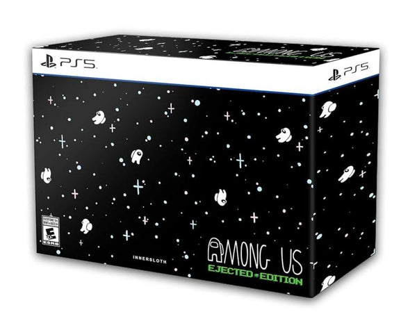 PS5 Among Us - Ejected Edition - Complete in Box with Game, Steelbook, Fleece Blanket, Map Poster, Purple Plush, Holographic Card, Red Beanie, Lanyard, Sticker Sheet, and Enamel Pin - DLC MAY NOT BE INCLUDED