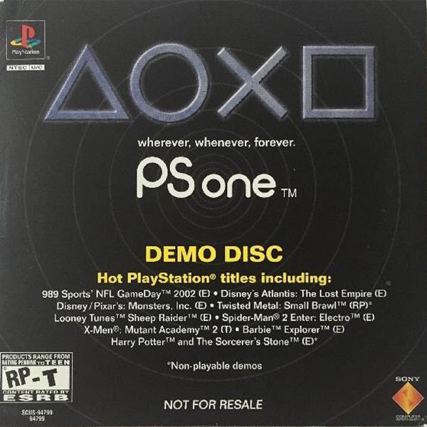PS1 PSone - Demo Disc - wherever, whenever, forever.
