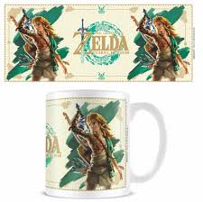 Z Novelty Mug - 11oz - Nintendo - Zelda - TOTK - Link Sword - NEW