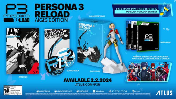 PS5 Persona 3 - Reload - Aigis Edition - Complete in Box with Game, Artbook, and 2-Disc Soundtrack - DLC MAY NOT BE INCLUDED