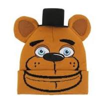 Gamer Hat - Five Nights at Freddys FNAF - Freddy Fazbear - beanie - youth cuffless - brown