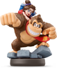Amiibo - Black Base - Donkey Kong Bananza - Donkey Kong & Pauline - Gorilla with red tie with barefooted little girl riding his back - USED