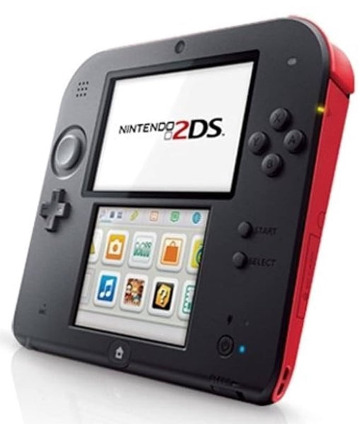 3DS F - NDS 6 Nintendo 2DS HW - Crimson - Black with Red Accents - USED