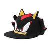 Gamer Hat - Sega - Sonic the Hedgehog - Shadow - snapback with 3D ears & quills - black - NEW