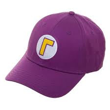 Gamer Hat - Nintendo - Waluigi - snapback - purple - NEW