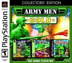 PS1 Army Men - Gold - Collector's Edition - Complete with Slipcover and Games