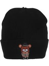 Gamer Hat - Five Nights at Freddys FNAF - Freddy Fazbear - beanie - black - NEW