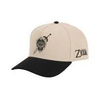 Gamer Hat - Nintendo - Zelda - Hylian Shield - embroidered snapback - tan black - NEW