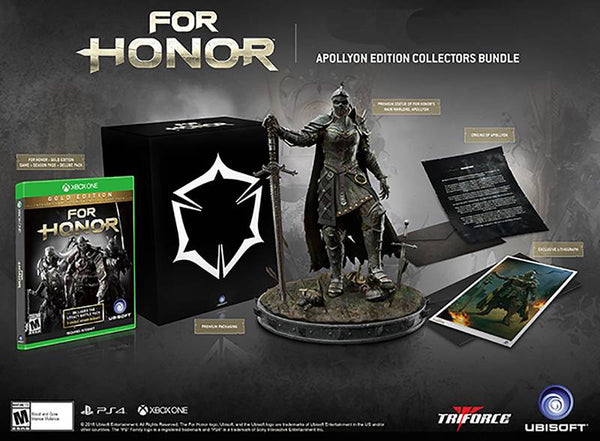 XB1 For Honor - Apollyon Collector's Edition - Complete in Box with Game, Statue, Letter, and Lithograph