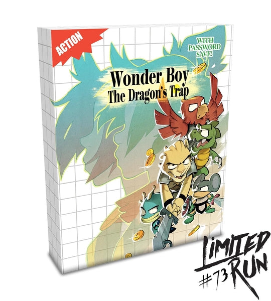 PS4 Wonder Boy - Dragon's Trap - Limited Run #73 - Collector's Edition - Complete in Box with Game, Poster, 2-Disc Soundtrack, and Pack of 10 Trading Cards