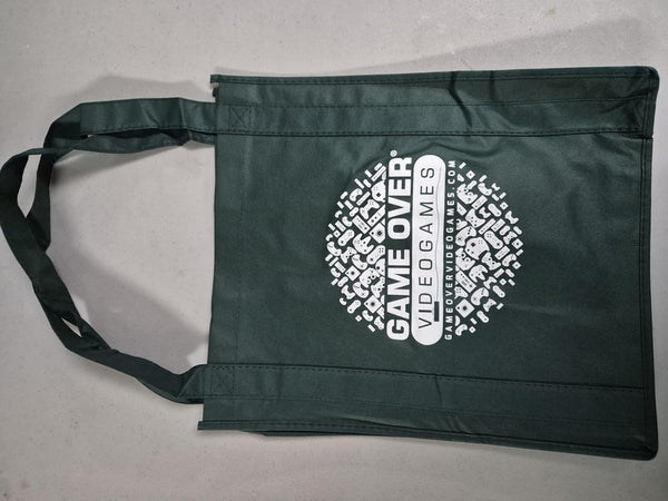 Gamer Bags - Reusable ECO TOTE Shopping Bags - GAME OVER - ball of controllers - 2025 - Green