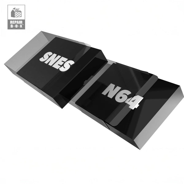SNES SG N64 Plastic Box Protector - dust covers for CIB - IN BOX - SNES SG N64 cartridges (3rd) Hyperkin - Repair Box - 10-pack - NEW
