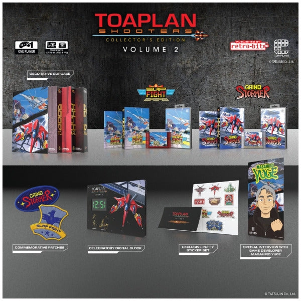 SG TOAPLAN Shooters - Volume 2 - Collectors Edition - 2 Game Pack - includes Grind Stormer, Slap Fight, and bonus items - Retrobit 2025 - BRAND NEW and SEALED