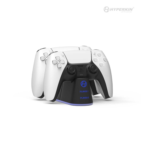 PS5 Charging Station - Gigablast Dual Controller charger - charges 2 controllers at once - (3rd) Hyperkin - Black - NEW