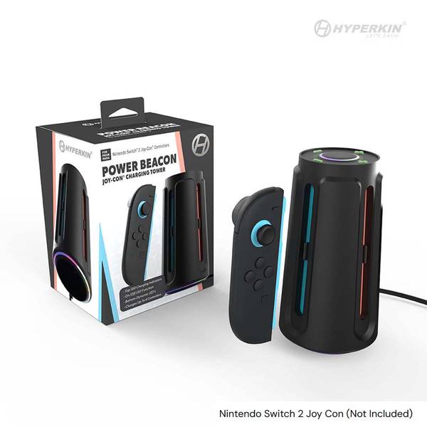 NS2 Power Beacon - Joy-Con 2 Charging Tower - (3rd) Hyperkin - Black - NEW