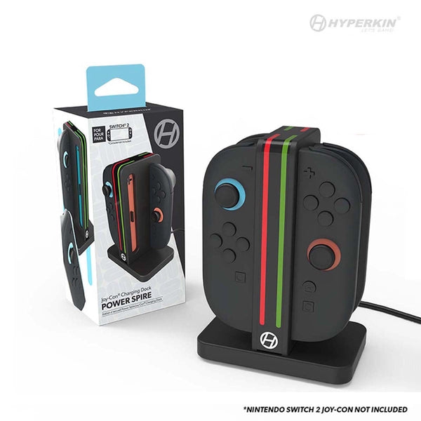 NS2 Power Spire - Joy-Con 2 Charging Dock - (3rd) Hyperkin - Black - NEW
