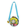 Gamer Bags - Purses and Handbags - Super Mario - Princess Peach With Crown - Crossbody Purse - Incandescent Pink - NEW