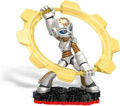 Skylanders - Trap Team - Figure - Red Base - Tech - Gearshift - Silver Robot Holding a Large Gear - 87191888 - USED