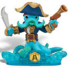Skylanders - Swap Force - Figure - Blue Base - Water - Wash Buckler - Swashbuckling Blue Octopus Pirate - 84746888 - USED